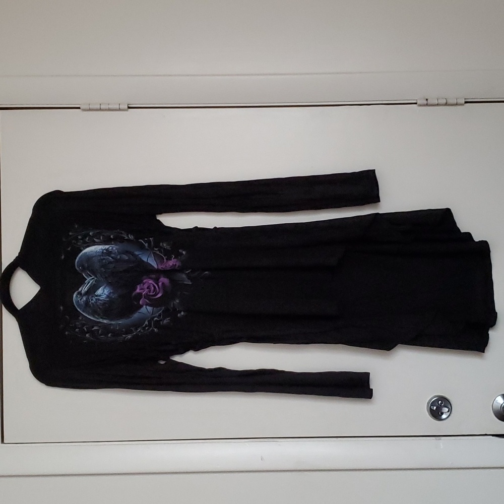 *NWT* Spiral Direct's Raven Heart Hooded Dress